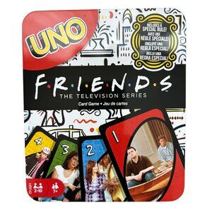 UNO "Friends" The Television Series Tv Show Card Game In Tin Container Ages 7+